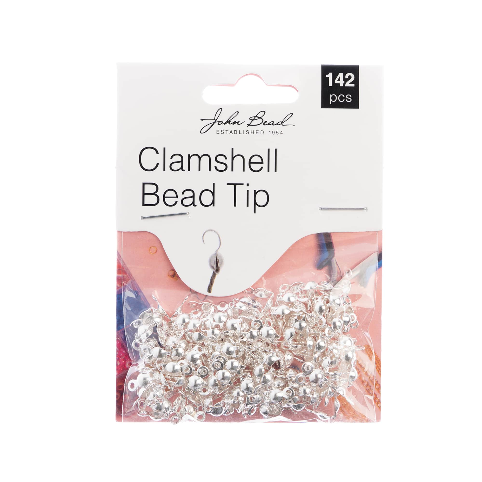 John Bead 9mm Clamshell Bead Tips, 142ct.